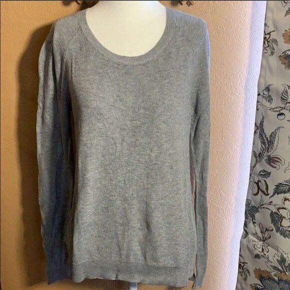 Everlane Gray Scoop Neck Knit Sweater Size XS - Picture 2 of 9